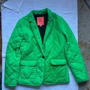 J. Crew Green Quilted Jacket
